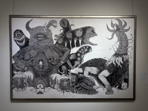 林之助紀念獎 | 許翔安 /怪誕/2025/代針筆/152cm x 104cm