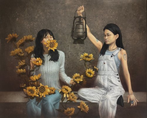 林之助紀念獎 | 潘柏仁/隱光之引/2025/油畫/162×130cm